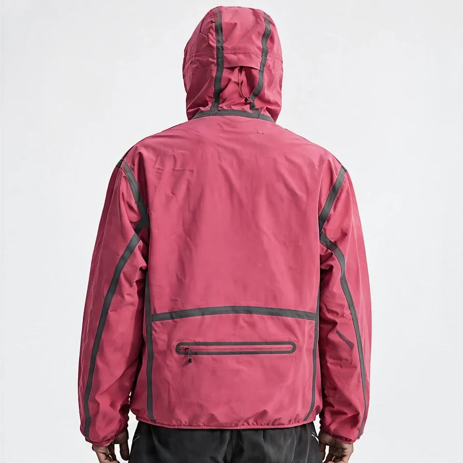 Nirl - Unisex Water-Repellent & Windproof Reflective Lightweight Jacket - Pink