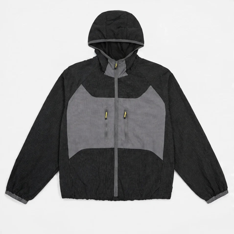 Birl - Unisex Water-Repellent & Windproof Colour-Block Lightweight Jacket - Black