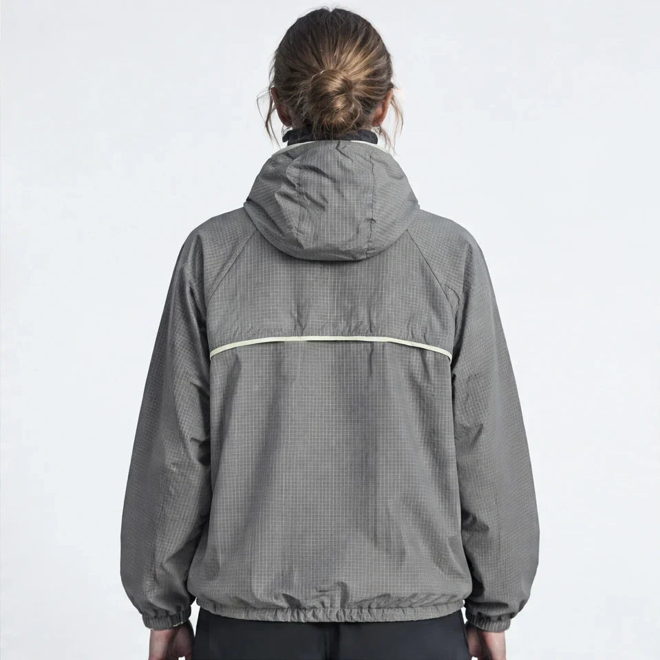 Birl - Unisex Water-Repellent & Windproof Colour-Block Lightweight Jacket - Grey