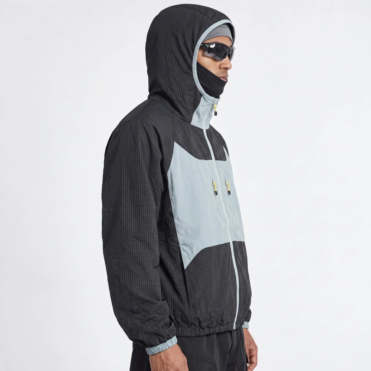 Birl - Unisex Water-Repellent & Windproof Colour-Block Lightweight Jacket - Navy Blue