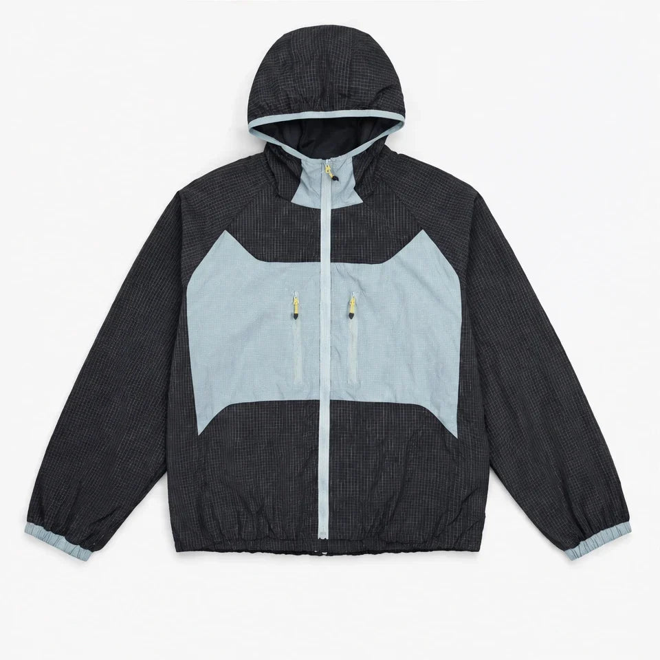 Birl - Unisex Water-Repellent & Windproof Colour-Block Lightweight Jacket - Navy Blue