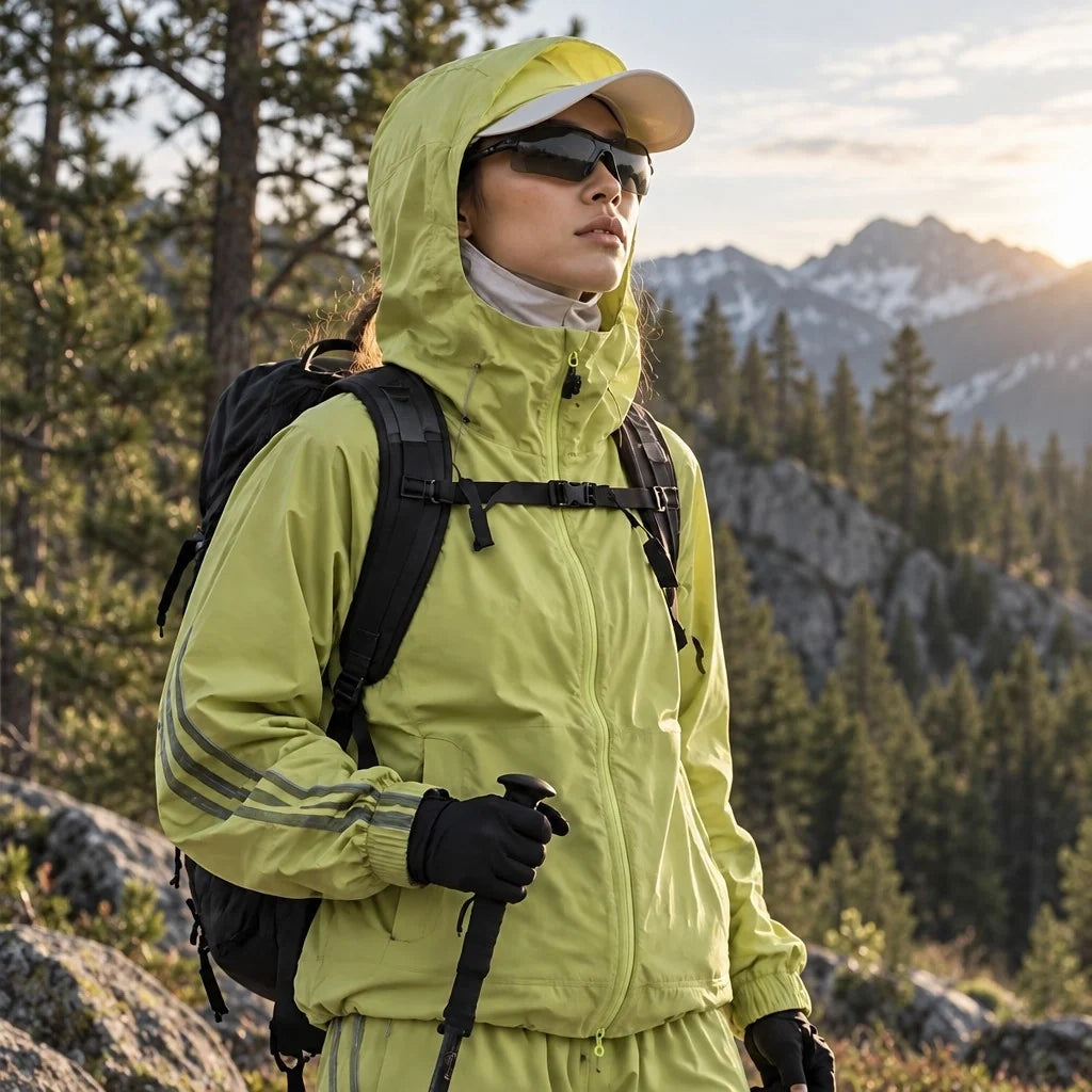 Spall - Unisex Water-Repellent & Windproof Triple-Protection Lightweight Jacket - Fluorescent Green
