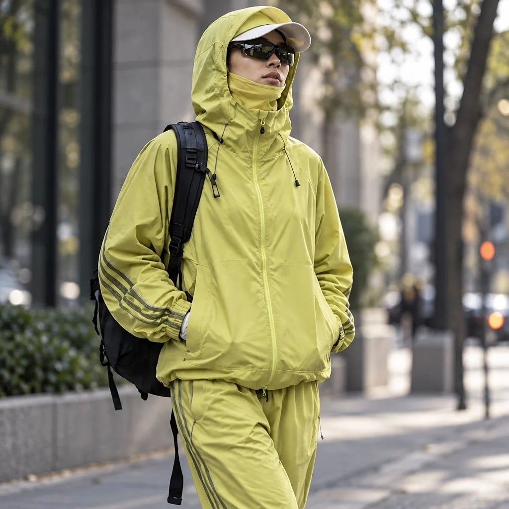 Spall - Unisex Water-Repellent & Windproof Triple-Protection Lightweight Jacket - Fluorescent Green