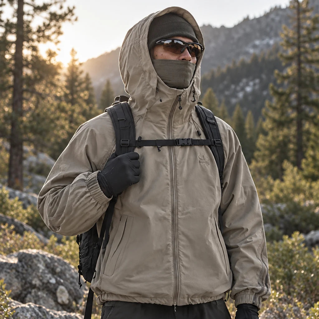 Spall - Unisex Water-Repellent & Windproof Triple-Protection Lightweight Jacket - Khaki