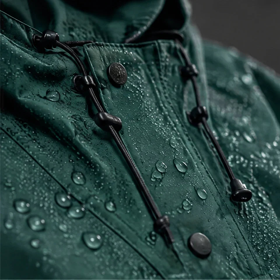 Swell - Unisex Windproof Breathable & Teflon® Waterproof Coat - Dark Green
