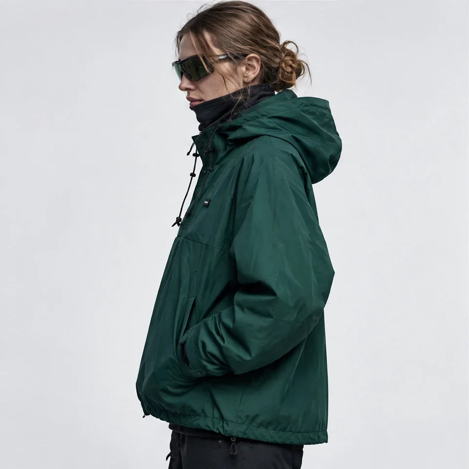 Swell - Unisex Windproof Breathable & Teflon® Waterproof Coat - Dark Green