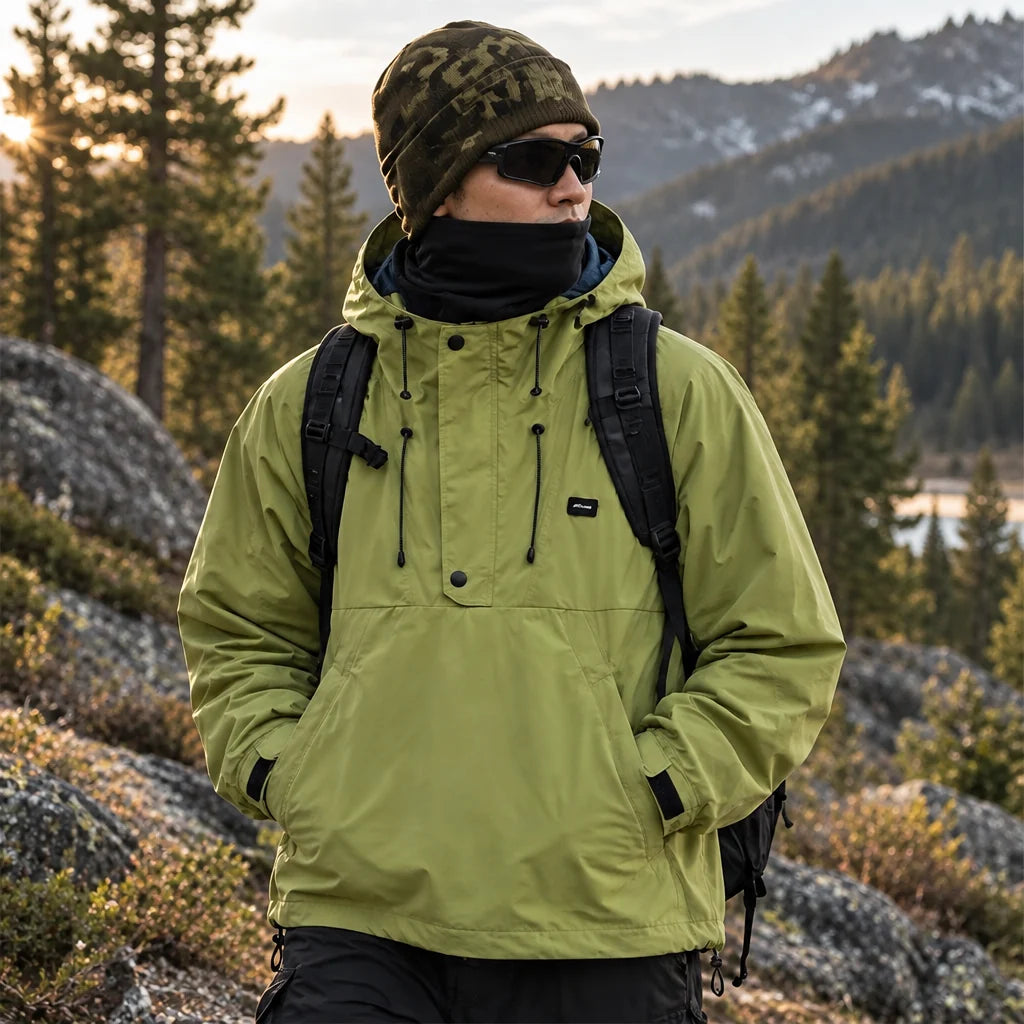 Swell - Unisex Windproof Breathable & Teflon® Waterproof Coat - Fluorescent Green