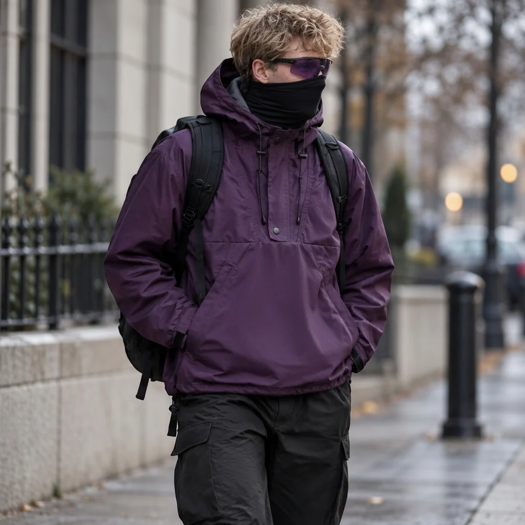 Swell - Unisex Windproof Breathable & Teflon® Waterproof Coat - Purple