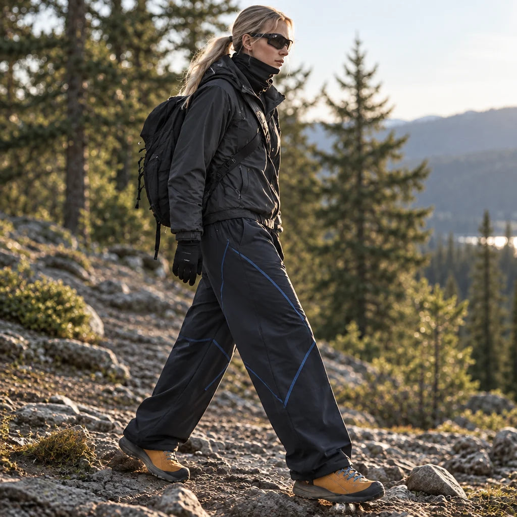 Clove - Unisex Water-Repellent & Quick-Dry Relaxed Fit Hiking Trousers - Navy Blue