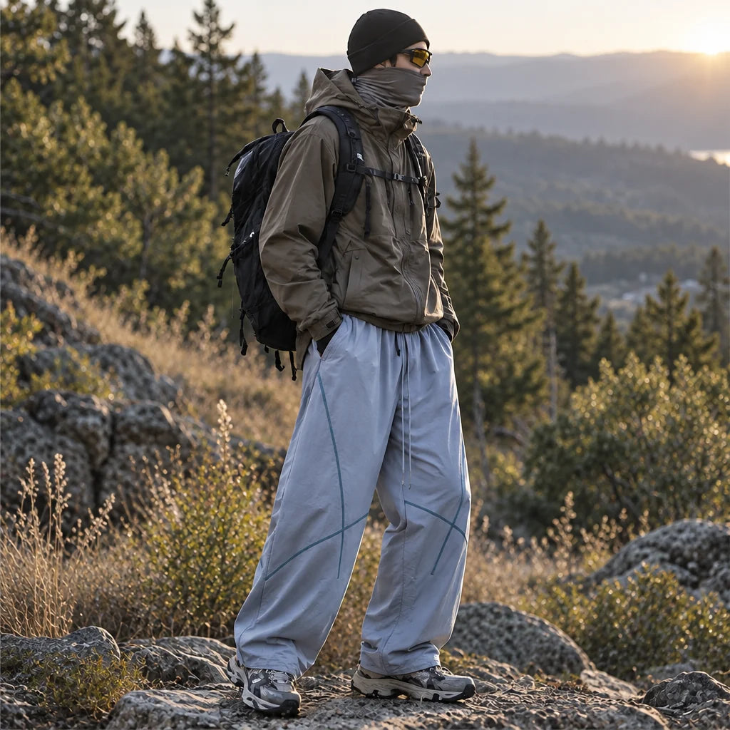 Clove - Unisex Water-Repellent & Quick-Dry Relaxed Fit Hiking Trousers - Sky Blue