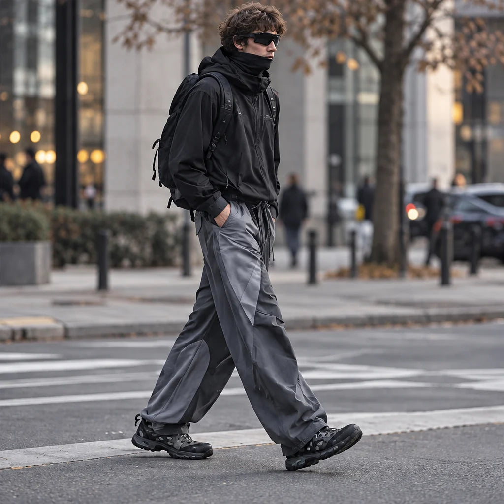 Fell - Unisex Quick-Dry Windproof & Straight-Leg Waterproof Trousers - Dark Grey