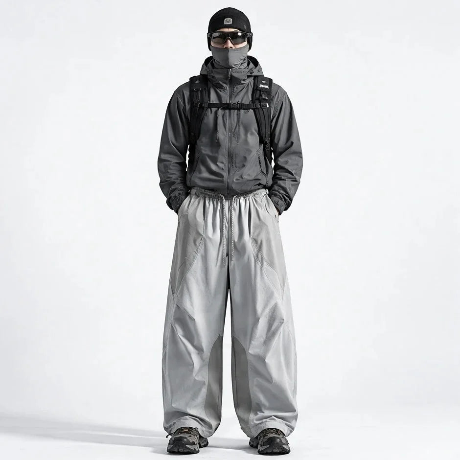 Fell - Unisex Quick-Dry Windproof & Straight-Leg Waterproof Trousers - Light Grey