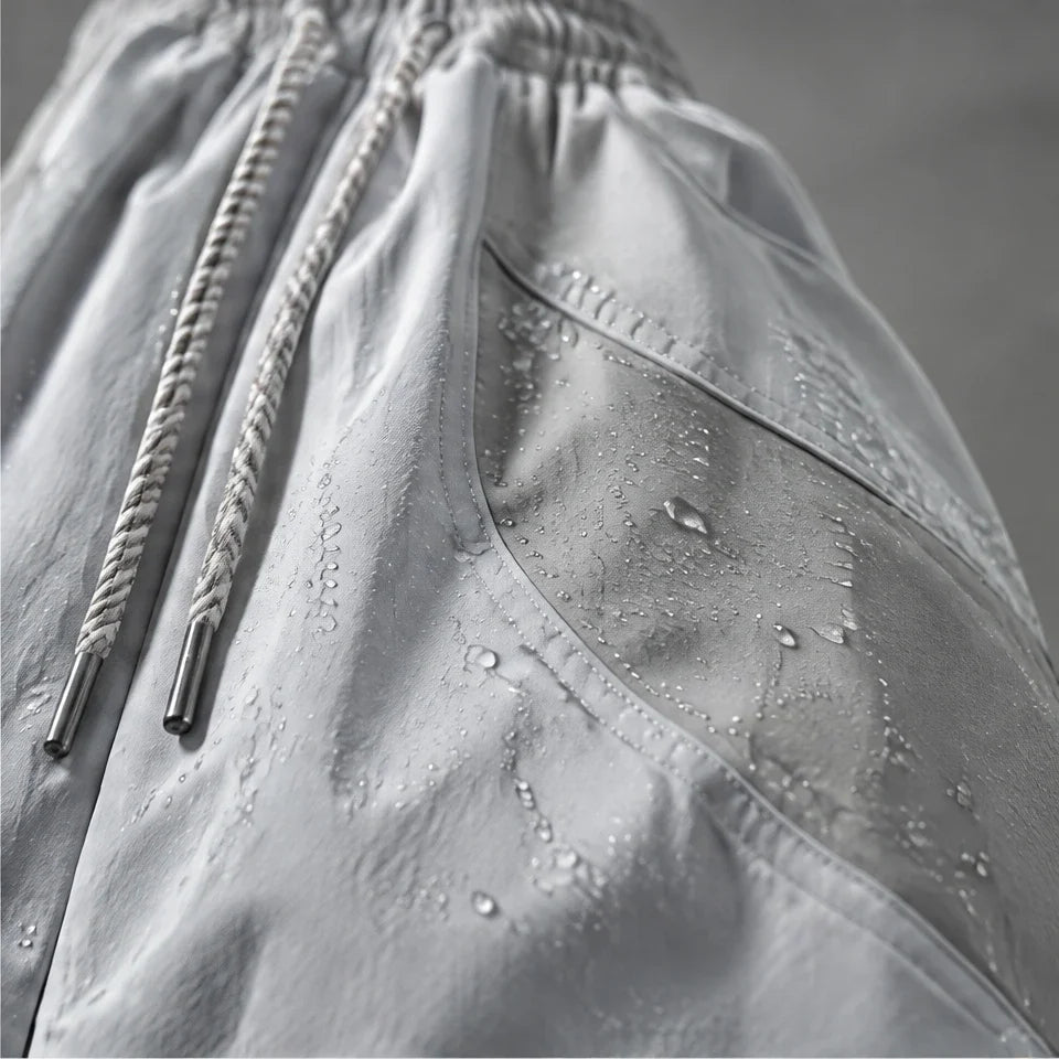 Fell - Unisex Quick-Dry Windproof & Straight-Leg Waterproof Trousers - Light Grey