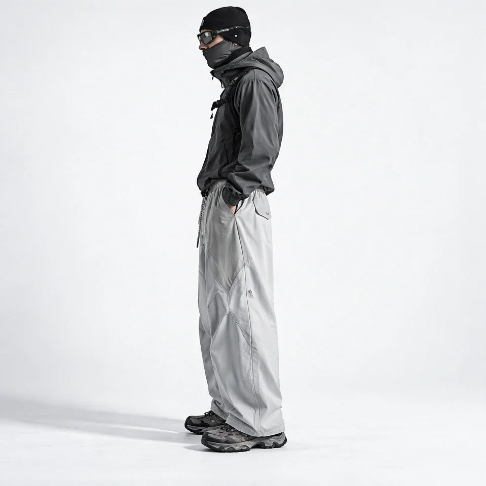 Fell - Unisex Quick-Dry Windproof & Straight-Leg Waterproof Trousers - Light Grey