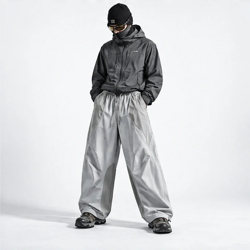 Fell - Unisex Quick-Dry Windproof & Straight-Leg Waterproof Trousers - Light Grey