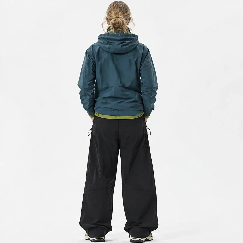 Garth - Unisex Quick-Dry Windproof & Packable Waterproof Trousers - Black