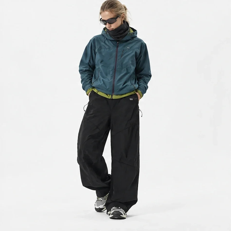 Garth - Unisex Quick-Dry Windproof & Packable Waterproof Trousers - Black