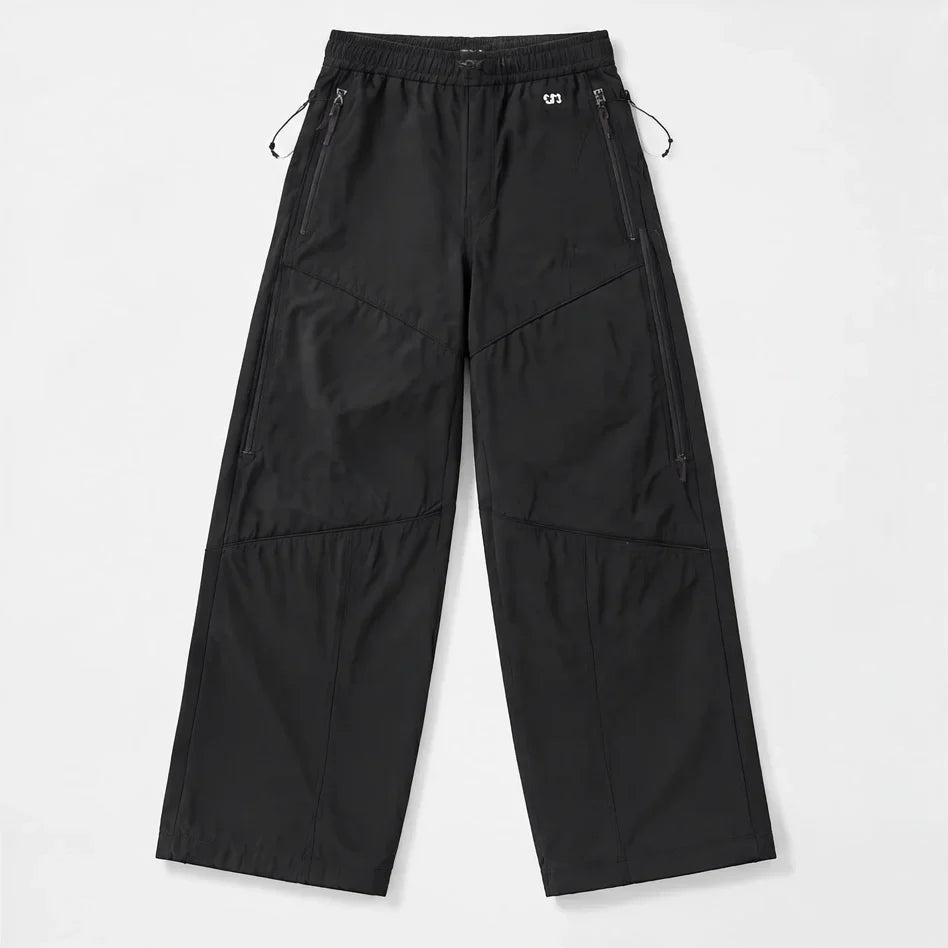Garth - Unisex Quick-Dry Windproof & Packable Waterproof Trousers - Black