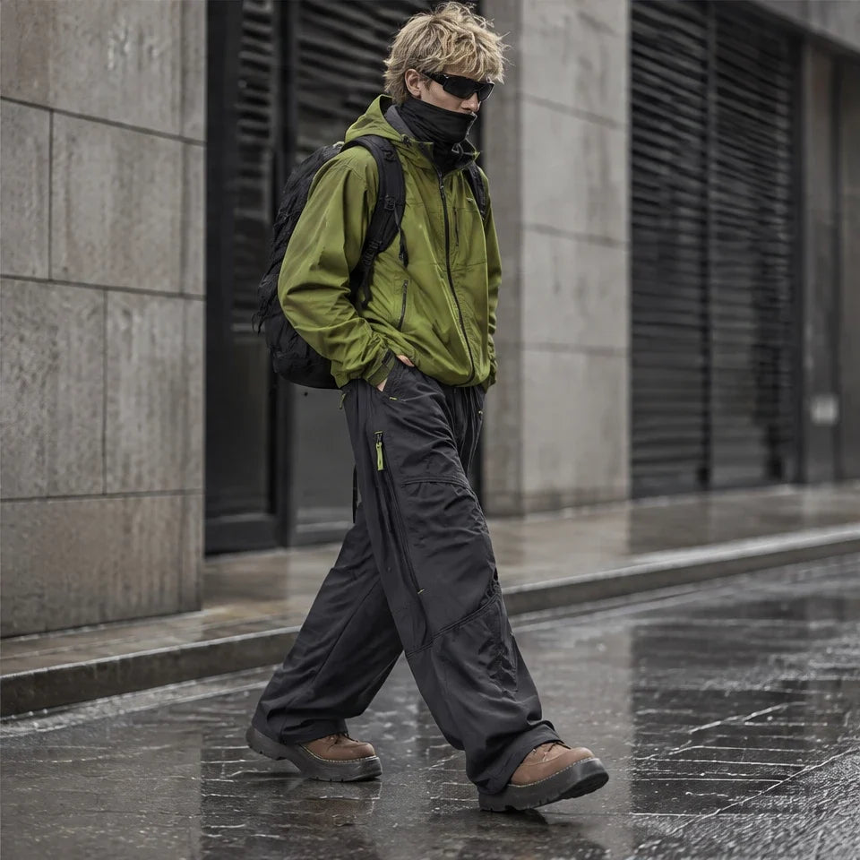 Garth - Unisex Quick-Dry Windproof & Packable Waterproof Trousers - Grey