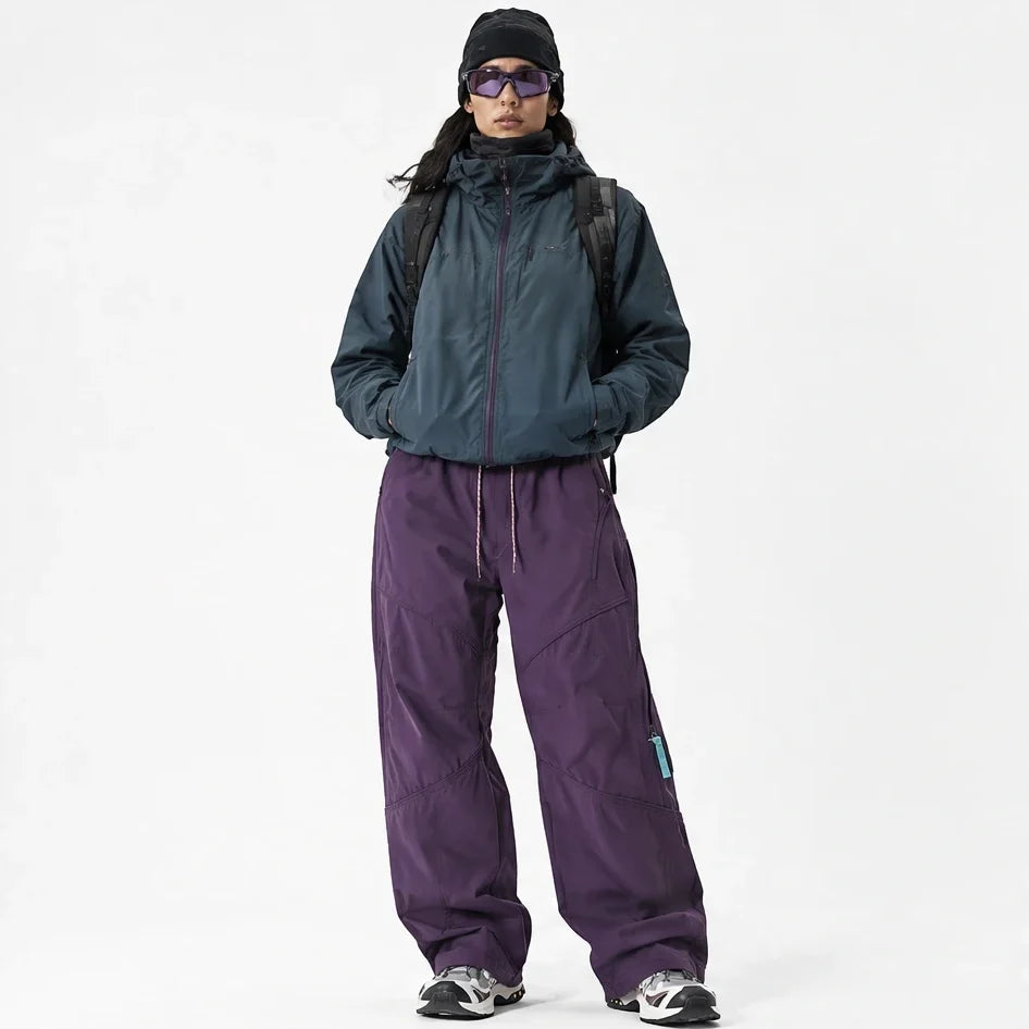 Garth - Unisex Quick-Dry Windproof & Packable Waterproof Trousers - Purple