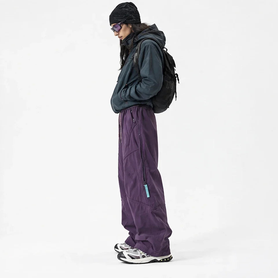 Garth - Unisex Quick-Dry Windproof & Packable Waterproof Trousers - Purple
