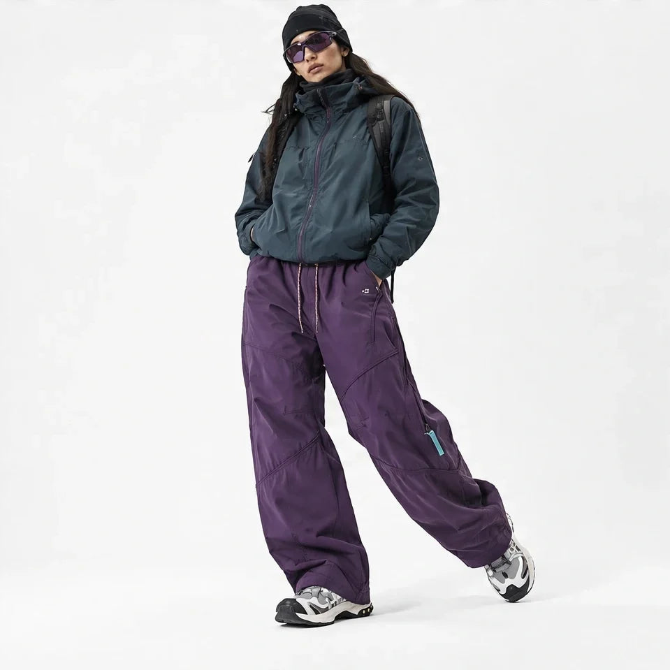 Garth - Unisex Quick-Dry Windproof & Packable Waterproof Trousers - Purple