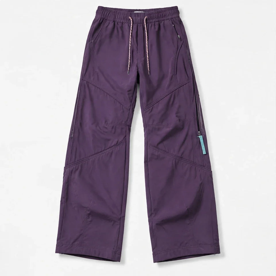 Garth - Unisex Quick-Dry Windproof & Packable Waterproof Trousers - Purple
