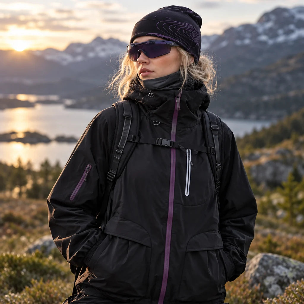 Drow - Unisex Water-Repellent & Windproof Teflon® Lightweight Jacket - Black