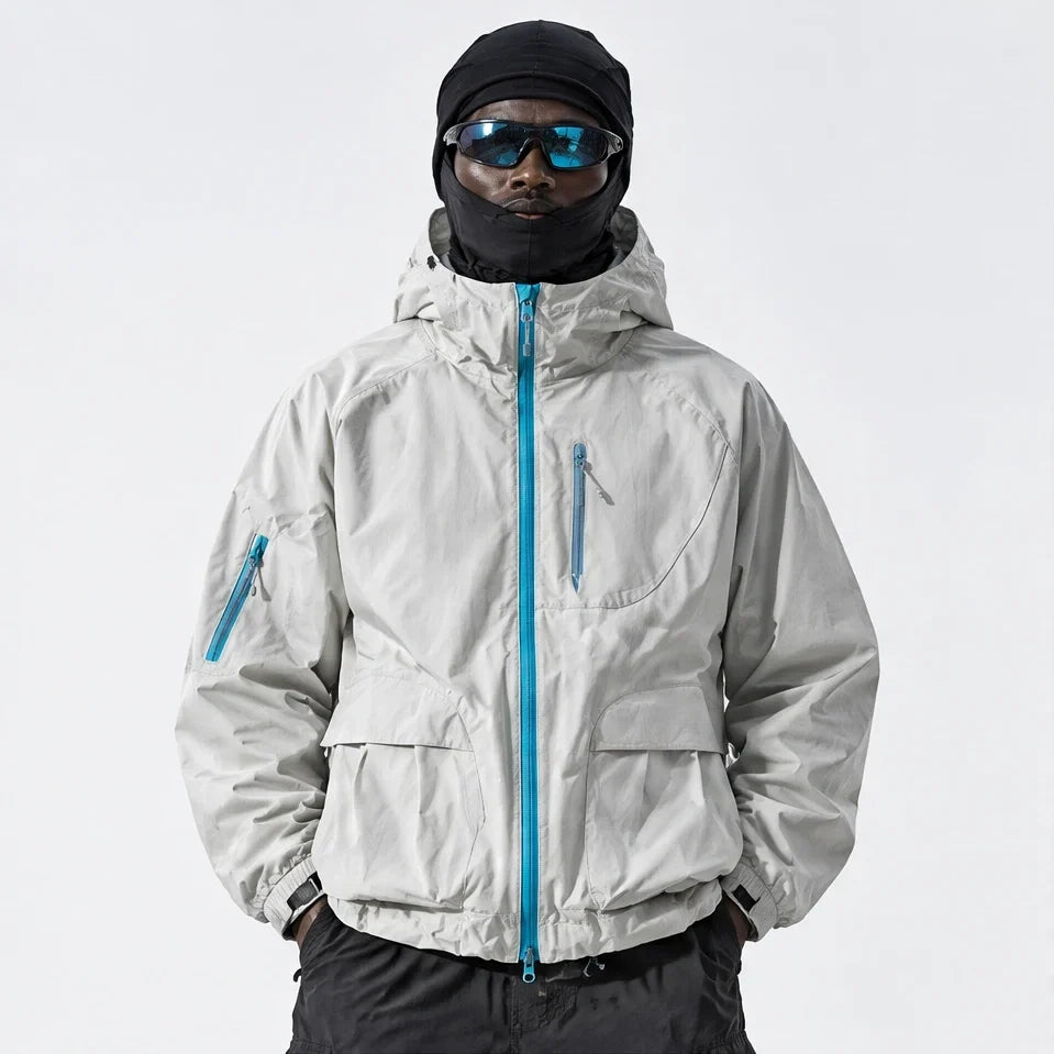Drow - Unisex Water-Repellent & Windproof Teflon® Lightweight Jacket - Light Grey