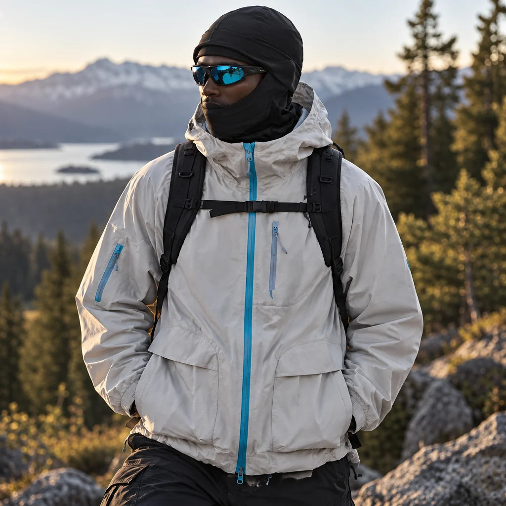 Drow - Unisex Water-Repellent & Windproof Teflon® Lightweight Jacket - Light Grey