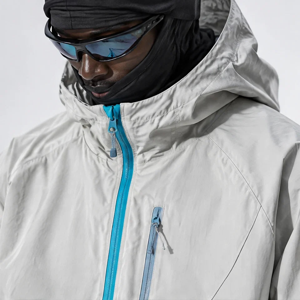 Drow - Unisex Water-Repellent & Windproof Teflon® Lightweight Jacket - Light Grey