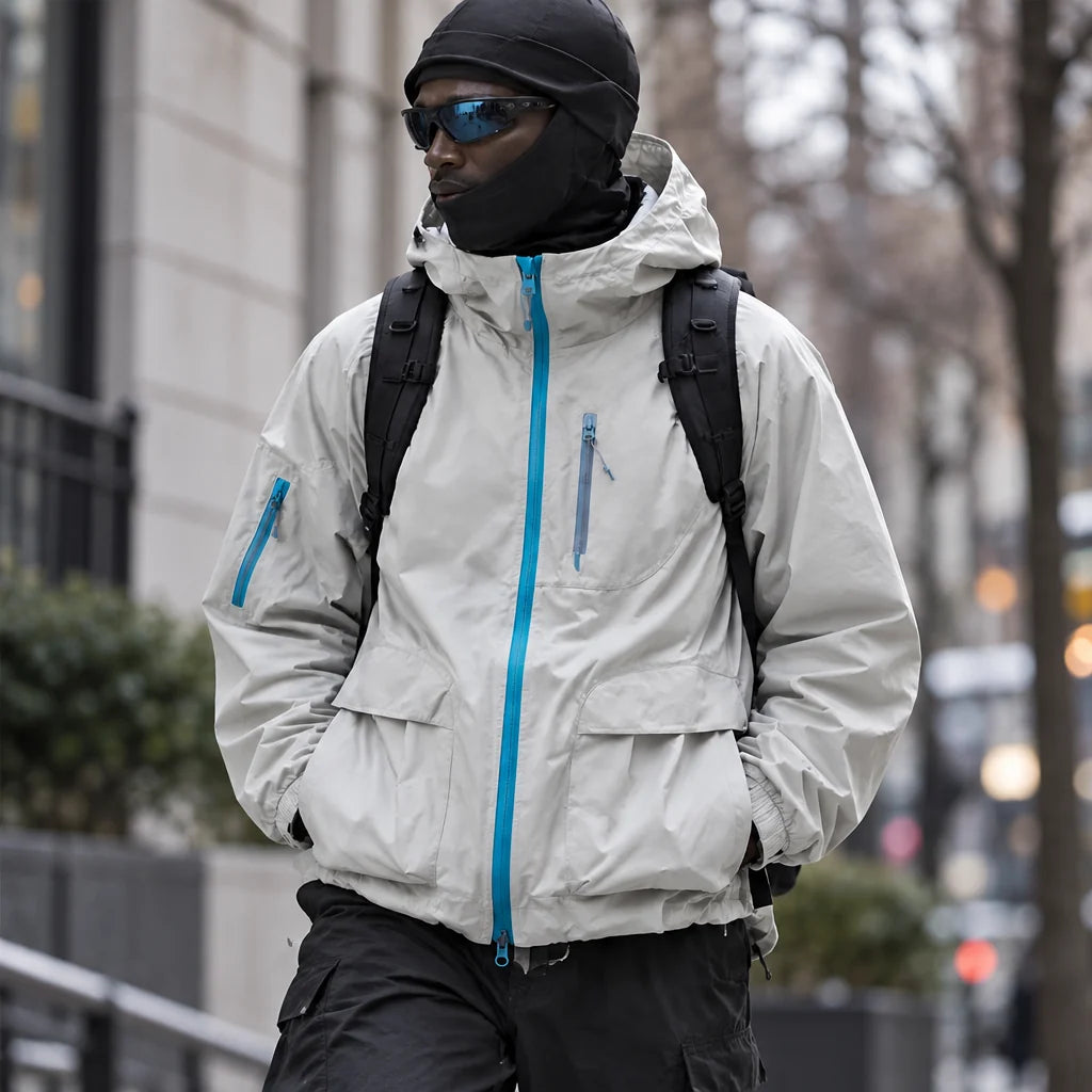 Drow - Unisex Water-Repellent & Windproof Teflon® Lightweight Jacket - Light Grey