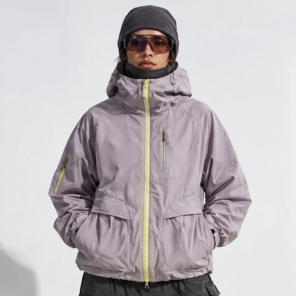 Drow - Unisex Water-Repellent & Windproof Teflon® Lightweight Jacket - Light purple