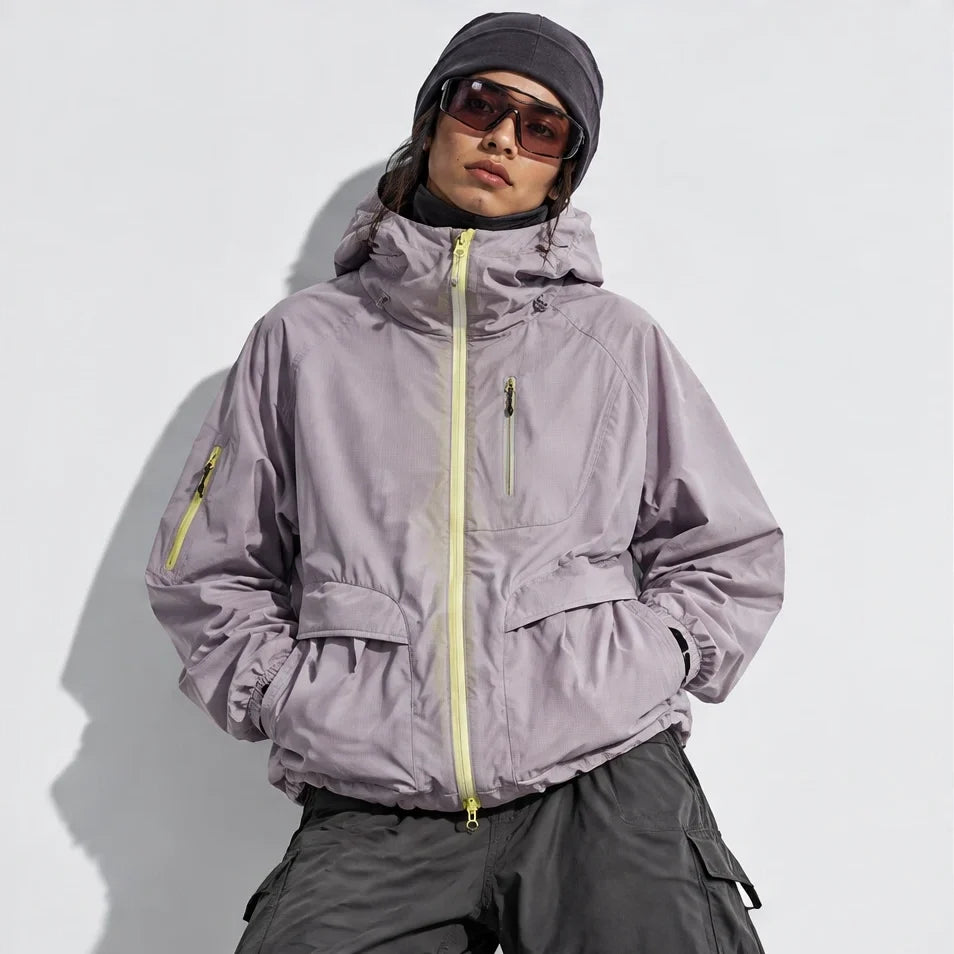 Drow - Unisex Water-Repellent & Windproof Teflon® Lightweight Jacket - Light purple