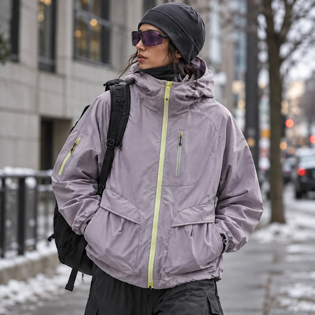 Drow - Unisex Water-Repellent & Windproof Teflon® Lightweight Jacket - Light purple