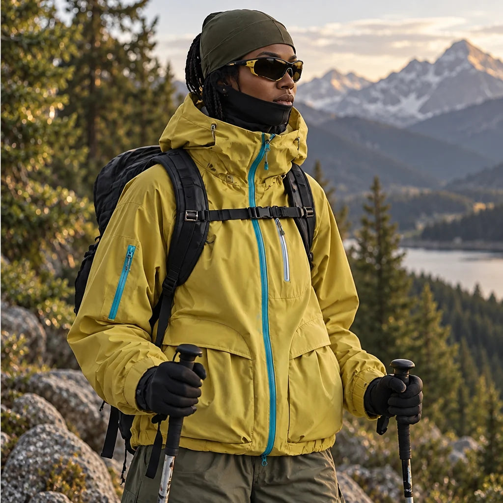 Drow - Unisex Water-Repellent & Windproof Teflon® Lightweight Jacket - Yellow