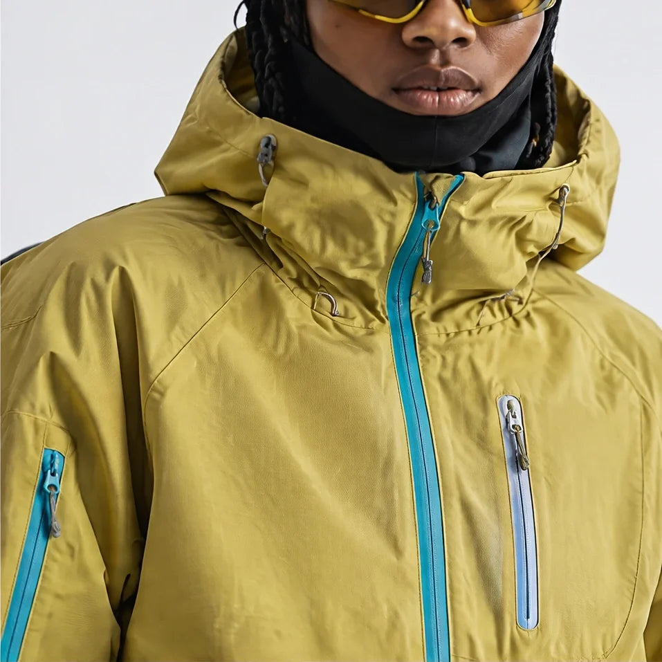 Drow - Unisex Water-Repellent & Windproof Teflon® Lightweight Jacket - Yellow