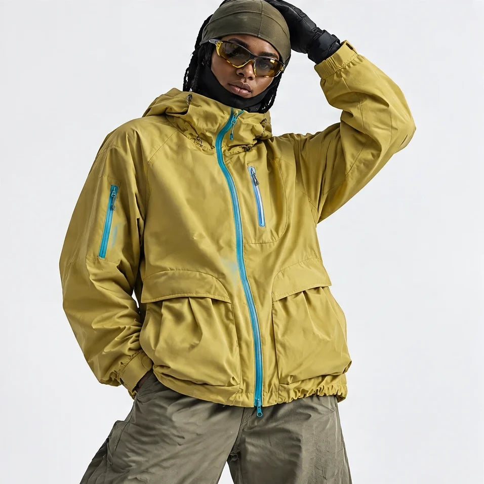 Drow - Unisex Water-Repellent & Windproof Teflon® Lightweight Jacket - Yellow