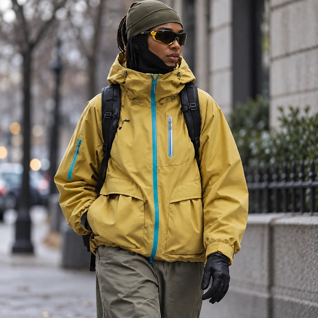 Drow - Unisex Water-Repellent & Windproof Teflon® Lightweight Jacket - Yellow