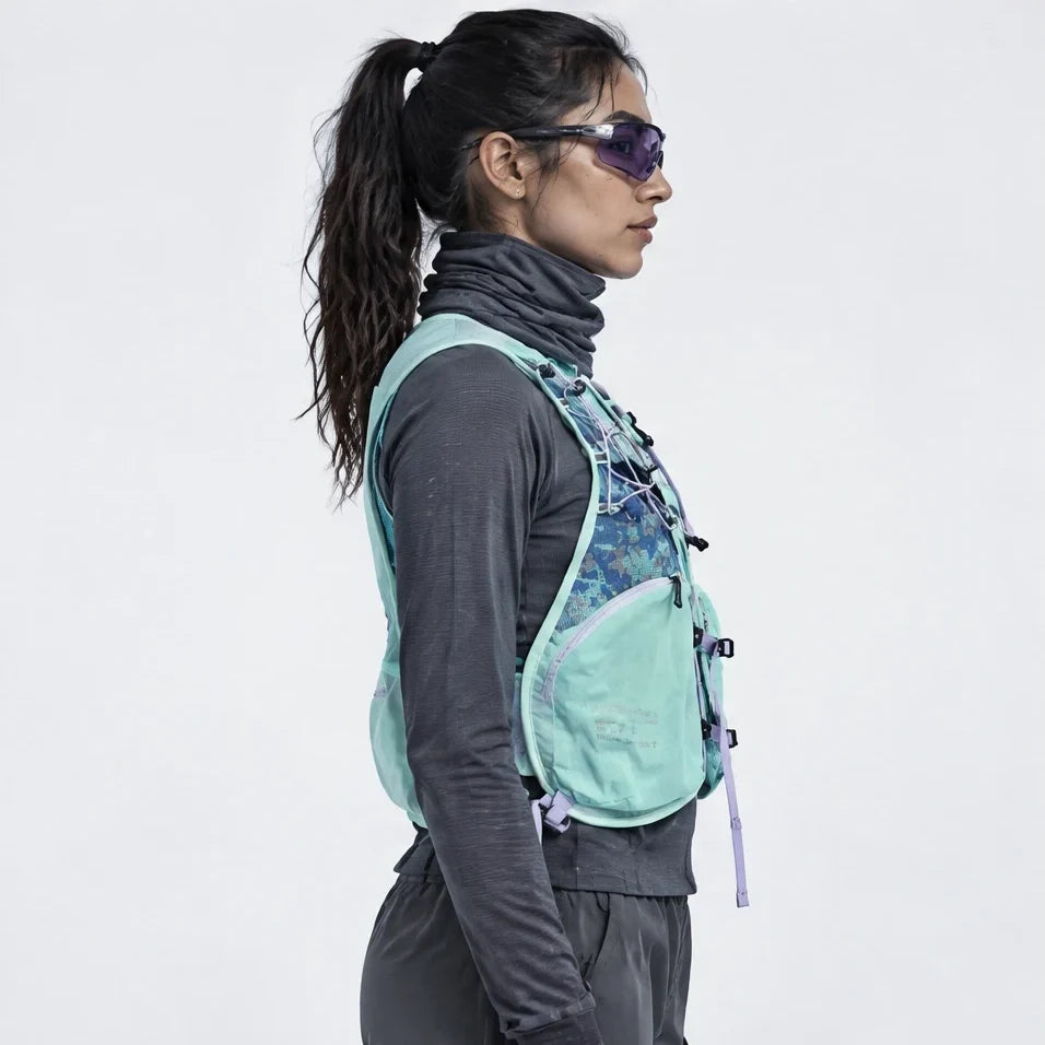 Croft - Unisex Lightweight Quick-Dry & Multi-Pocket Reflective Running Vest - Mint Green