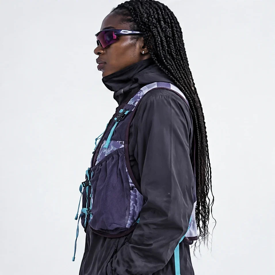 Croft - Unisex Lightweight Quick-Dry & Multi-Pocket Reflective Running Vest - Purple