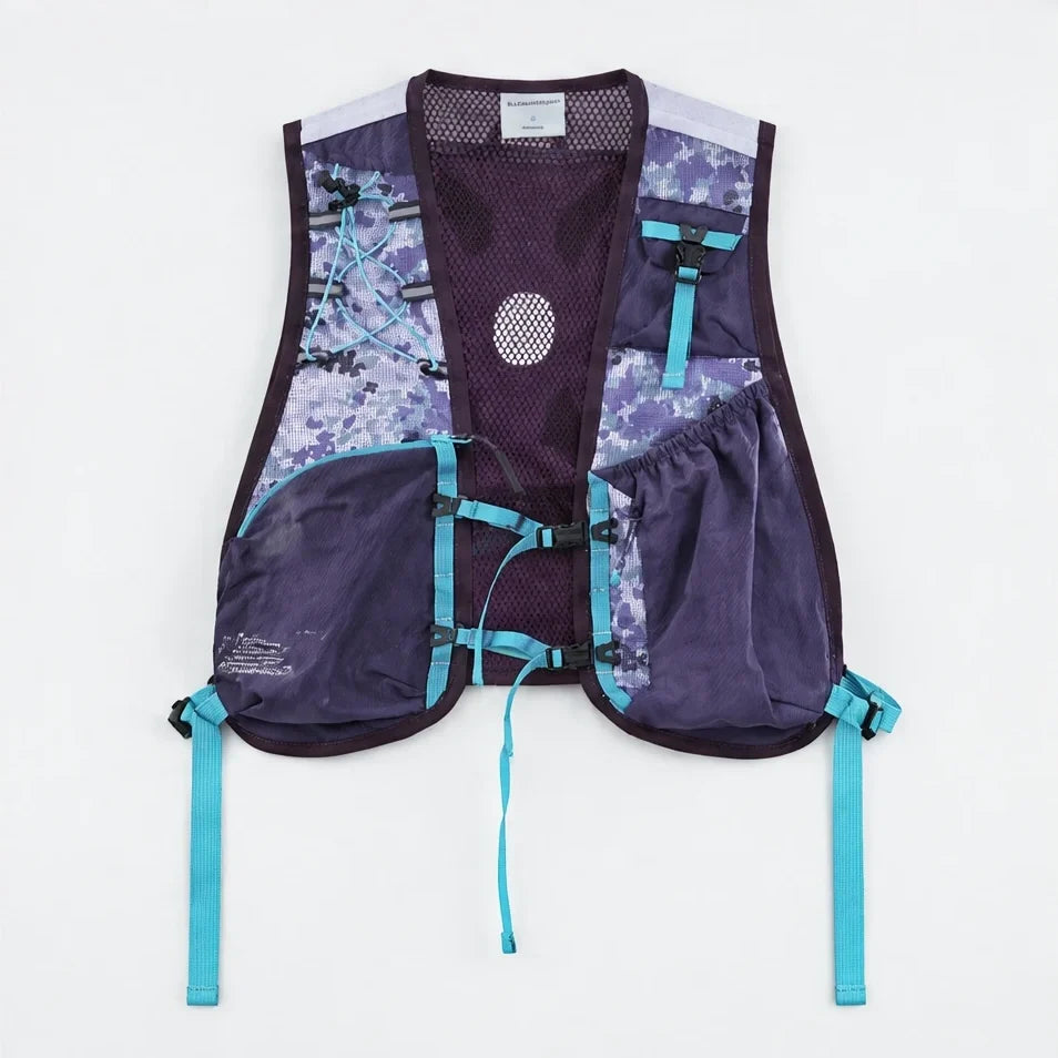 Croft - Unisex Lightweight Quick-Dry & Multi-Pocket Reflective Running Vest - Purple