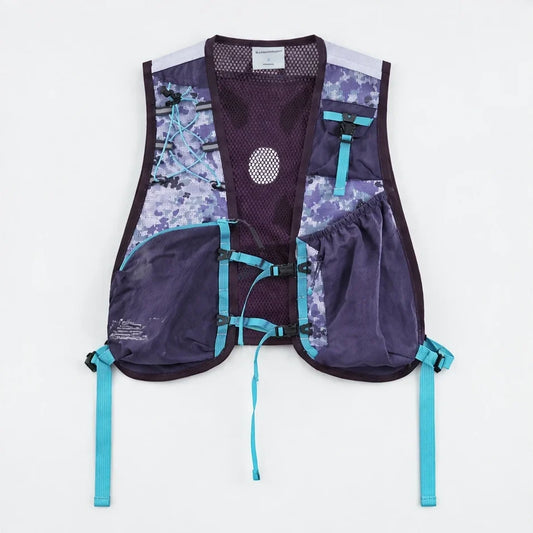 Croft - Unisex Lightweight Quick-Dry & Multi-Pocket Reflective Running Vest - Purple