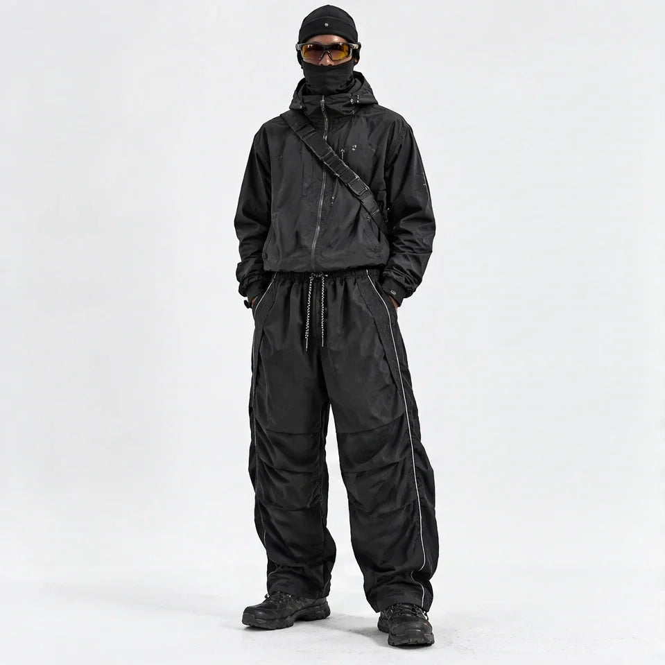 Creag - Unisex Water-Repellent & Quick-Dry Reflective Hiking Trousers - Black