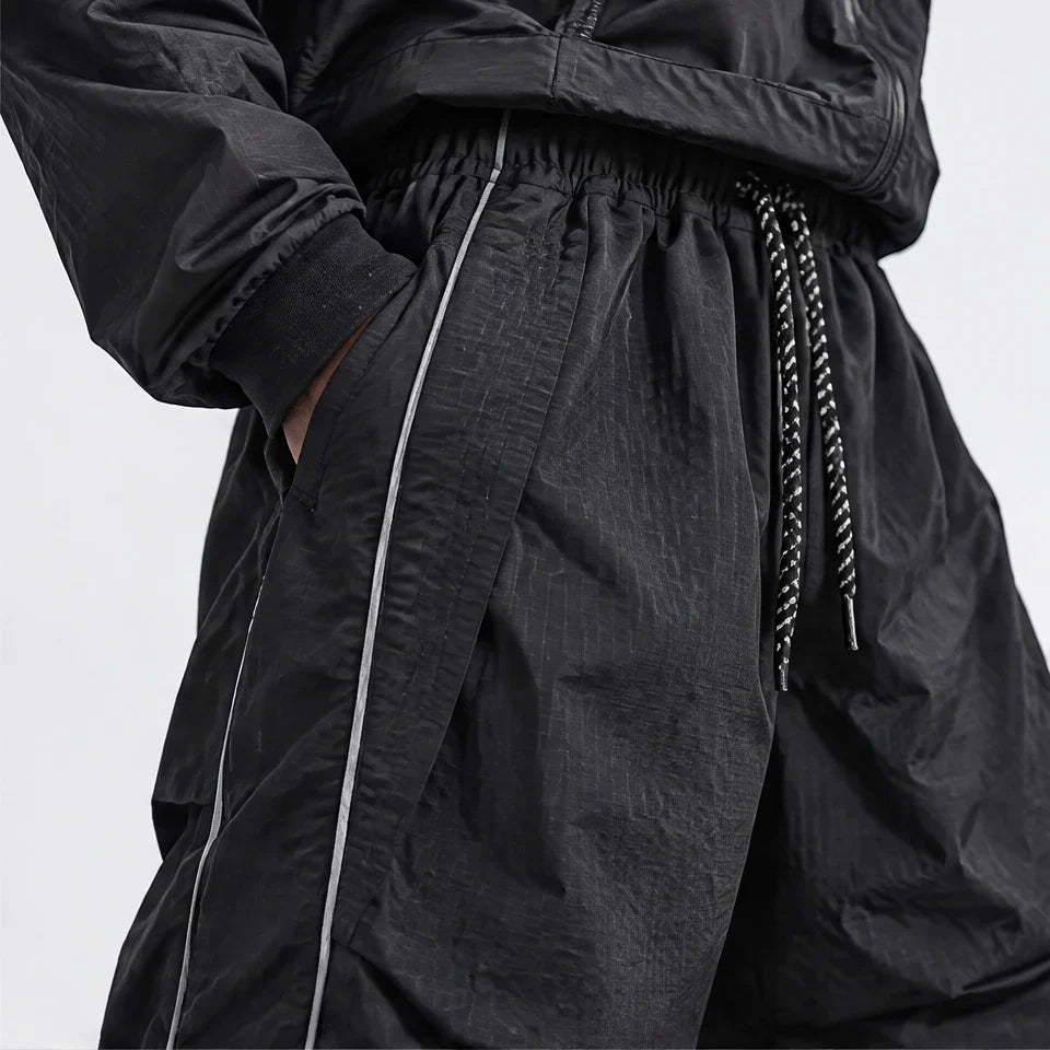 Creag - Unisex Water-Repellent & Quick-Dry Reflective Hiking Trousers - Black