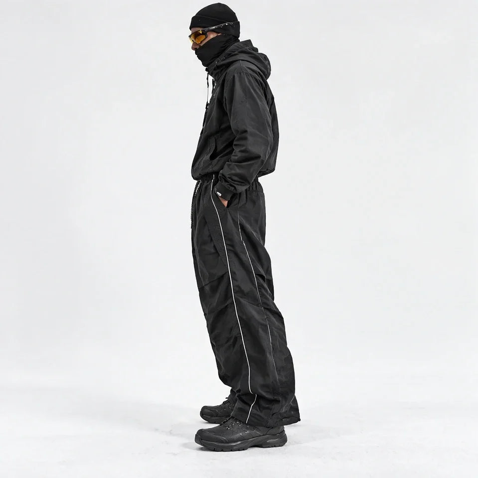 Creag - Unisex Water-Repellent & Quick-Dry Reflective Hiking Trousers - Black