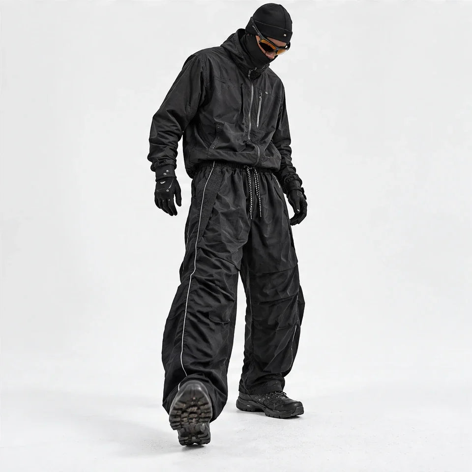 Creag - Unisex Water-Repellent & Quick-Dry Reflective Hiking Trousers - Black