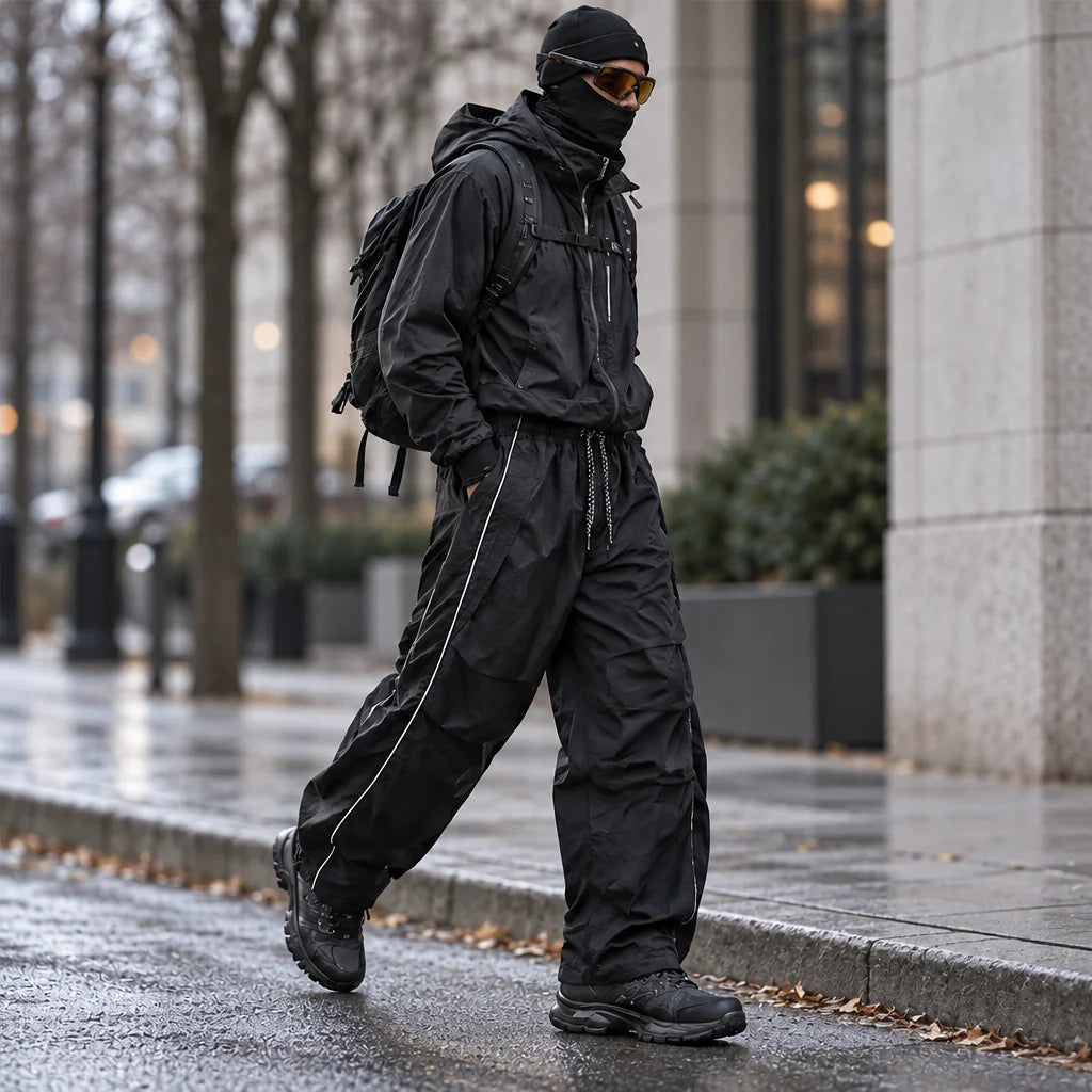 Creag - Unisex Water-Repellent & Quick-Dry Reflective Hiking Trousers - Black