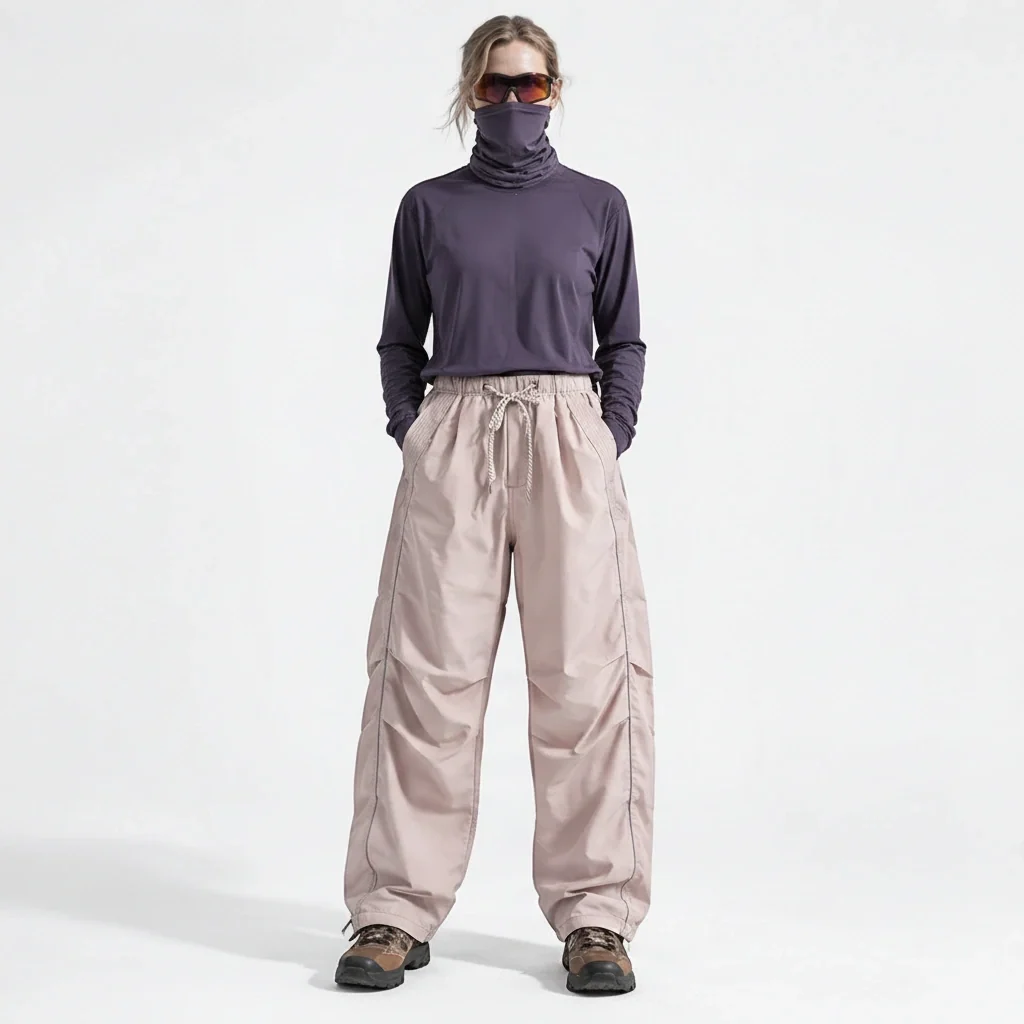 Creag - Unisex Water-Repellent & Quick-Dry Reflective Hiking Trousers - Dark Pink
