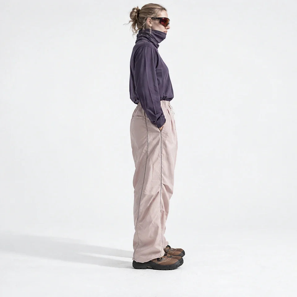 Creag - Unisex Water-Repellent & Quick-Dry Reflective Hiking Trousers - Dark Pink